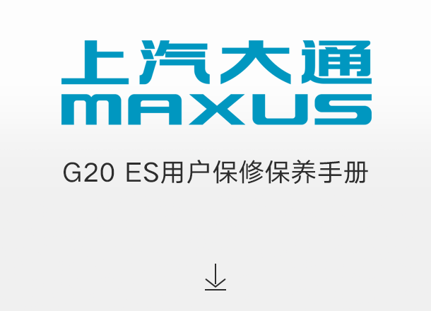 G20 ES用户保修保养手册